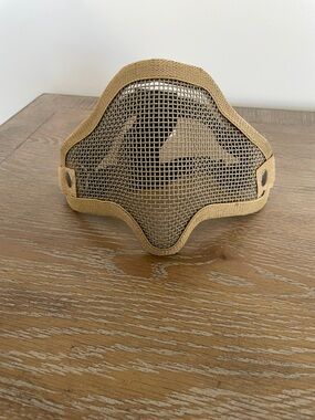 Tactical Carbon Steel Mesh Half Face Mask
